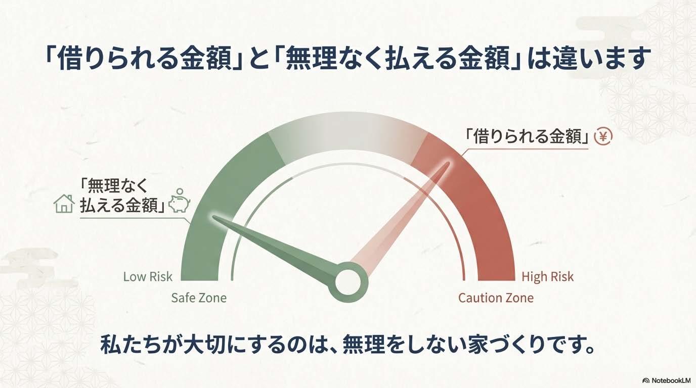 美濃加茂市いえとち本舗岐阜東濃店　借りられる金額と無理なく払える金額