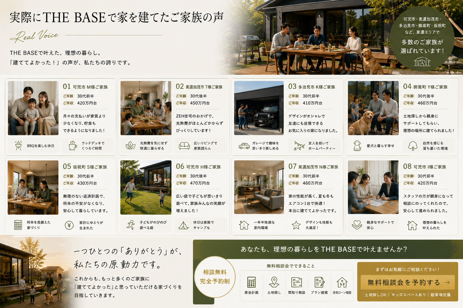 ザベースを建てたご家族の声　ザベース