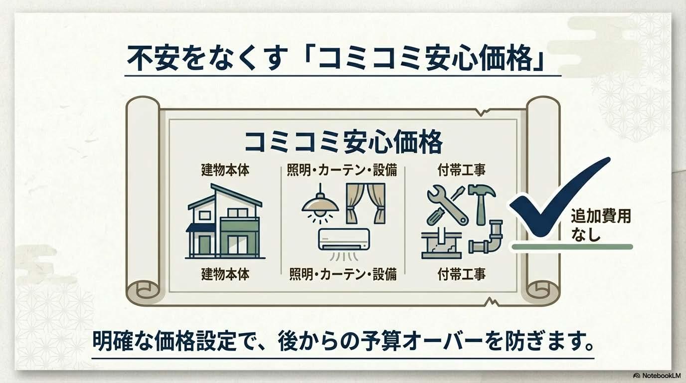 美濃加茂市の家造りいえとち本舗岐阜東濃店　不安を無くすコミコミ安心価格