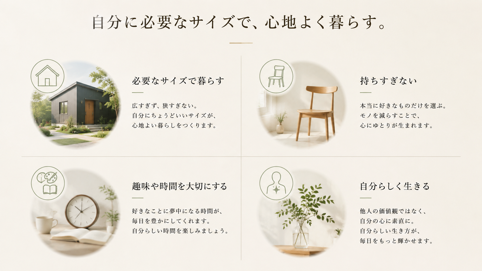 必要なサイズで暮す　離住