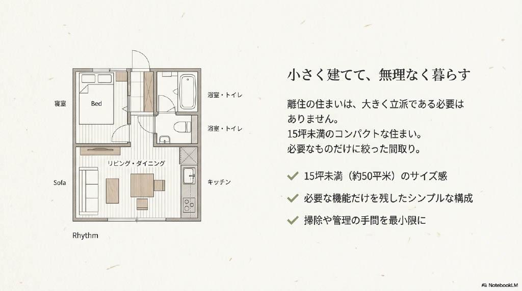 小さく建ててむりなく暮す離住
