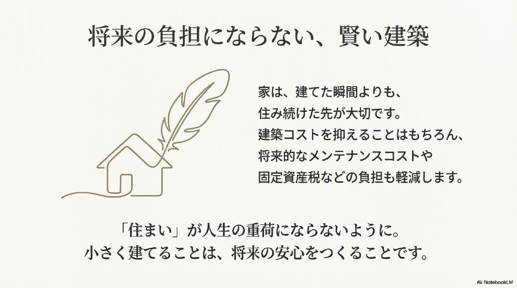 将来の負担にならない賢い建築　離住