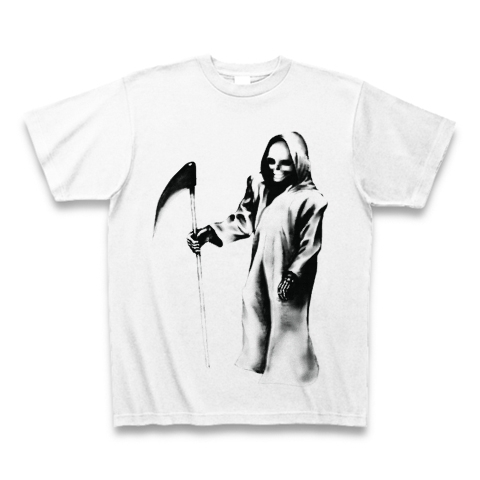 イラストTシャツ　リアルイラストTシャツ　死神のイラストTシャツ