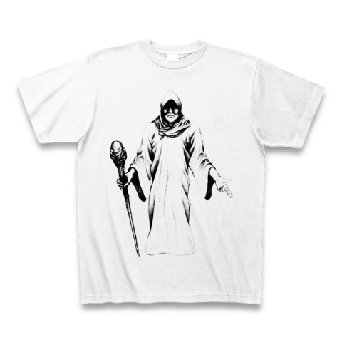 イラストTシャツ　リアルイラストTシャツ　魔法使いのイラストTシャツ