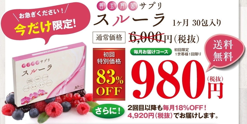 スルーラの効果 ネットの口コミで 効果はない という理由を検証