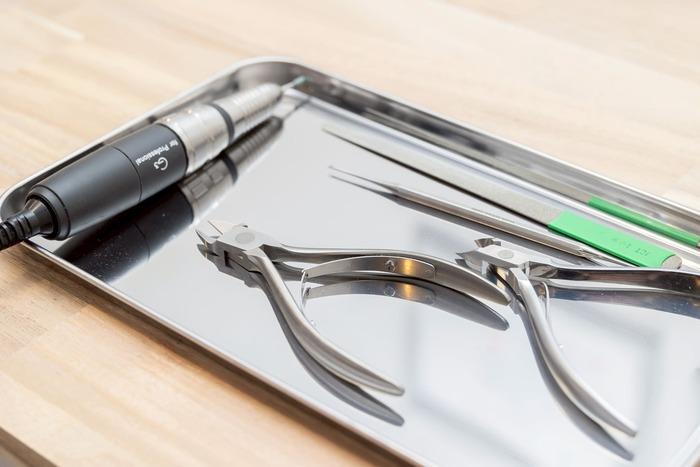 巻き爪魚の目専門店の道具