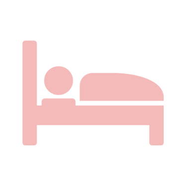 ベッドに寝たきりのイラスト