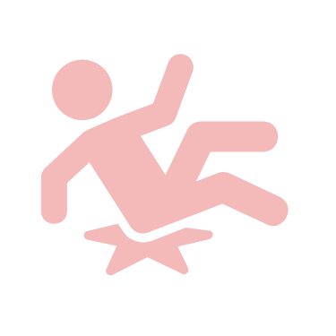 転倒しているイラスト