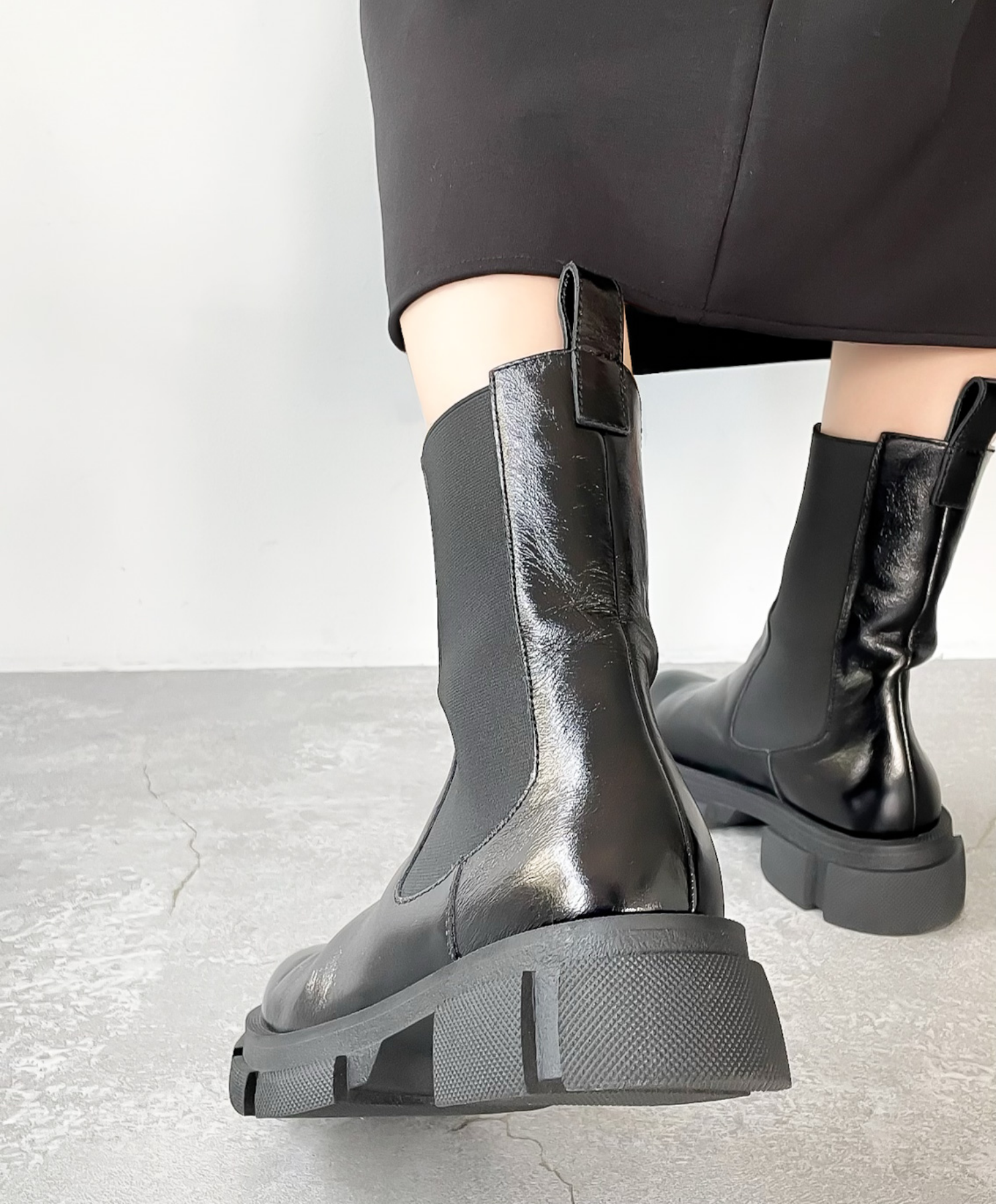 MANA 518029 厚底サイドゴアブーツ