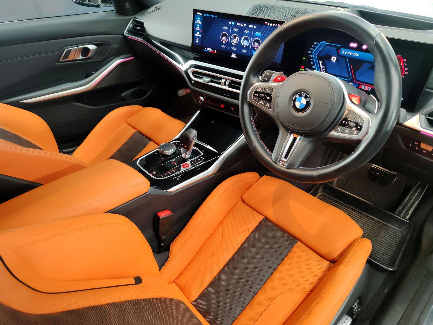 BMW M3コンペティションG80 劣化傷革シート補修リペア＋レザーコーティング札幌国際興業モトーレンMID ALFAディーラー
