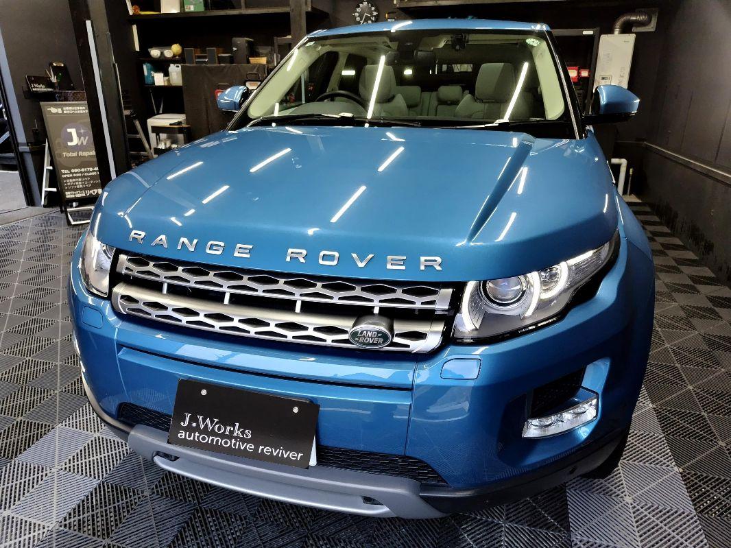 レンジローバー イヴォーク 車ルームクリーニング＋内装レザーシートダッシュ内張りコンソールコーティング ランドローバー札幌MID ALFAディーラー