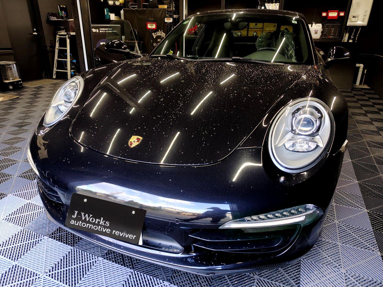 ポルシェセンター911 カレラ4S 革レザーシート 破れ傷補修リペア修理札幌北広島恵庭江別千歳旭川ディーラー