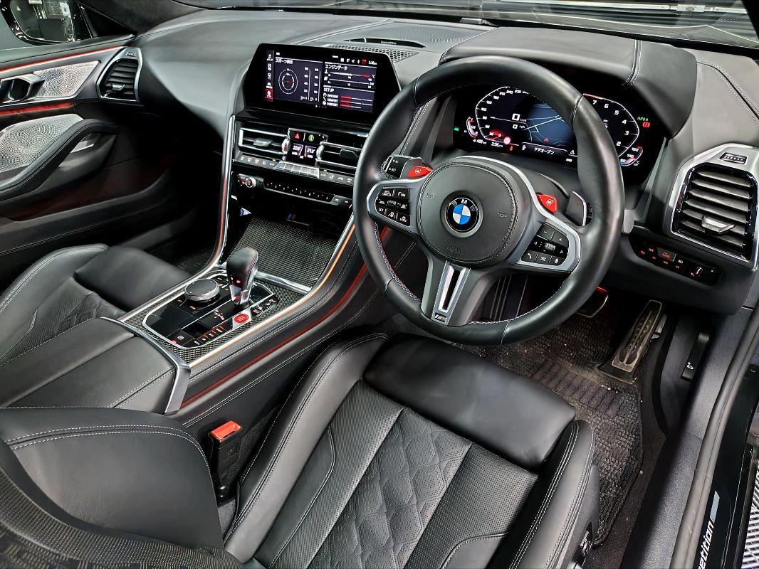BMW M8 グランクーペ コンペティション 革レザーシート内装各種コーティング札幌 北広島恵庭千歳市北見旭川函館国際興業モトーレンMID ALFAディーラー