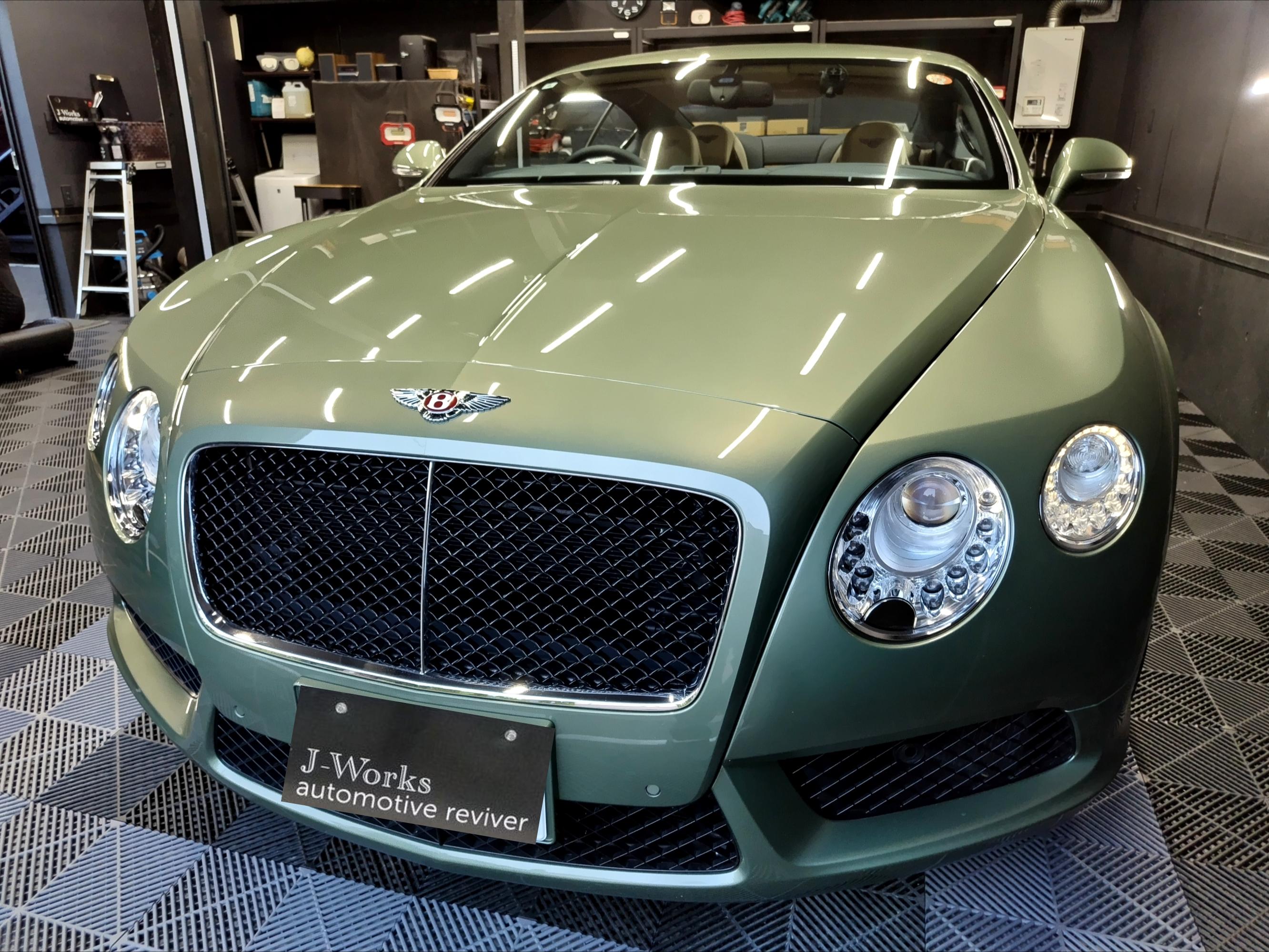 ベントレー コンチネンタルGT ルームクリーニング＋レザーシートコーティング札幌北広島恵庭江別千歳ディーラーMID ALFA