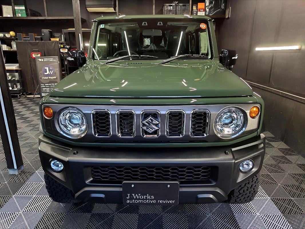 新型ジムニー５ドアノマド ボディ・未塗装樹脂新車コーティング スズキ札幌北広島恵庭江別千歳市旭川ディーラー