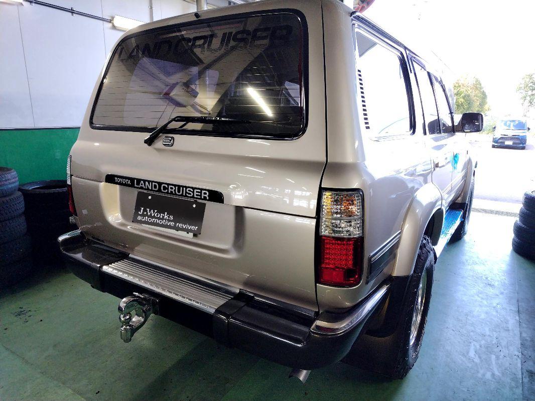 ランドクルーザー80 コンソールボックス日焼け退色塗装補修 札幌トヨタランクルリペア 北広島恵庭千歳市北見旭川日産ディーラー