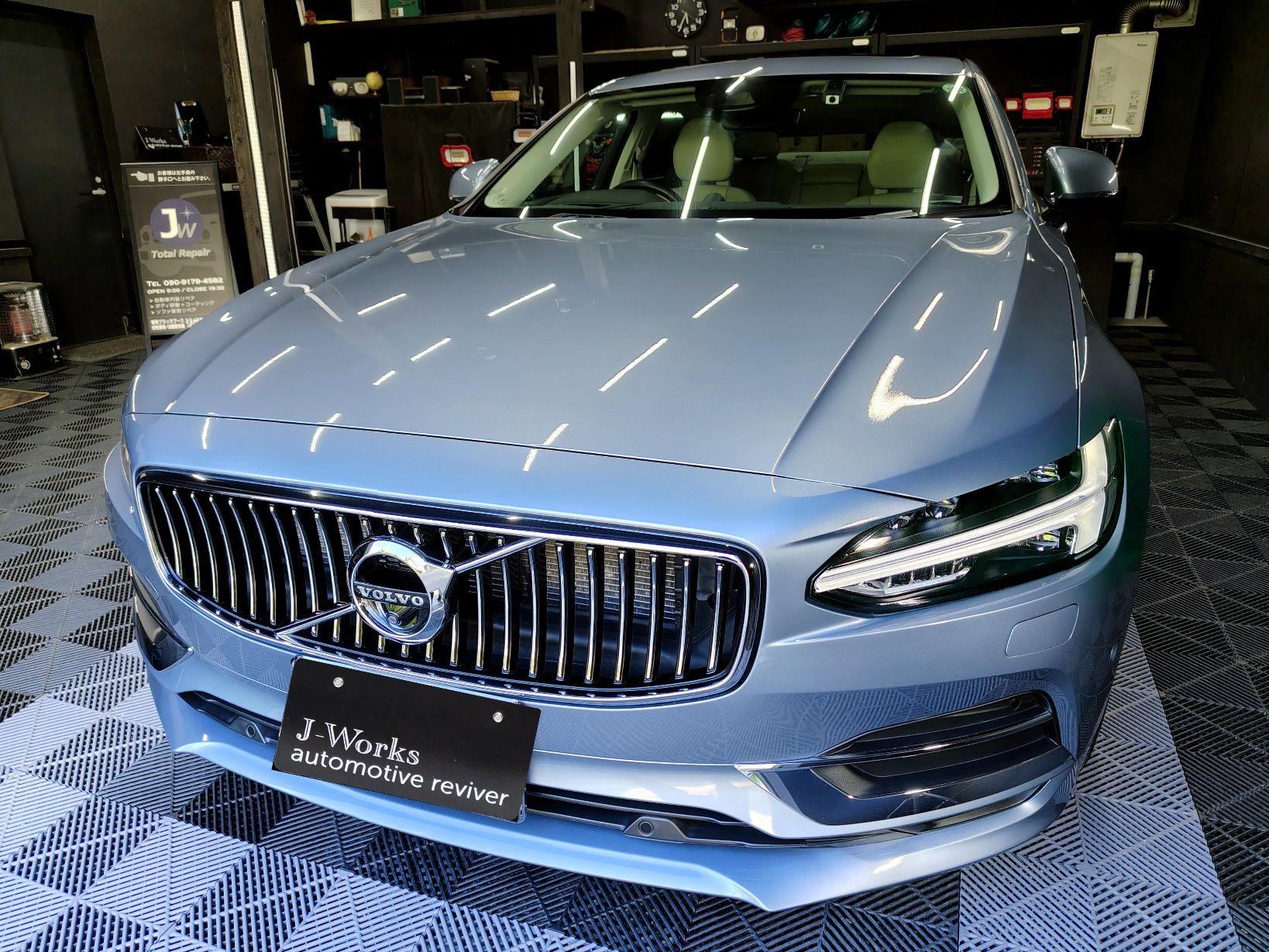 VOLVO S90 T６インスクリプション ボディ磨き＋コーティングomega札幌北広島恵庭江別千歳旭川ボルボカーズディーラー