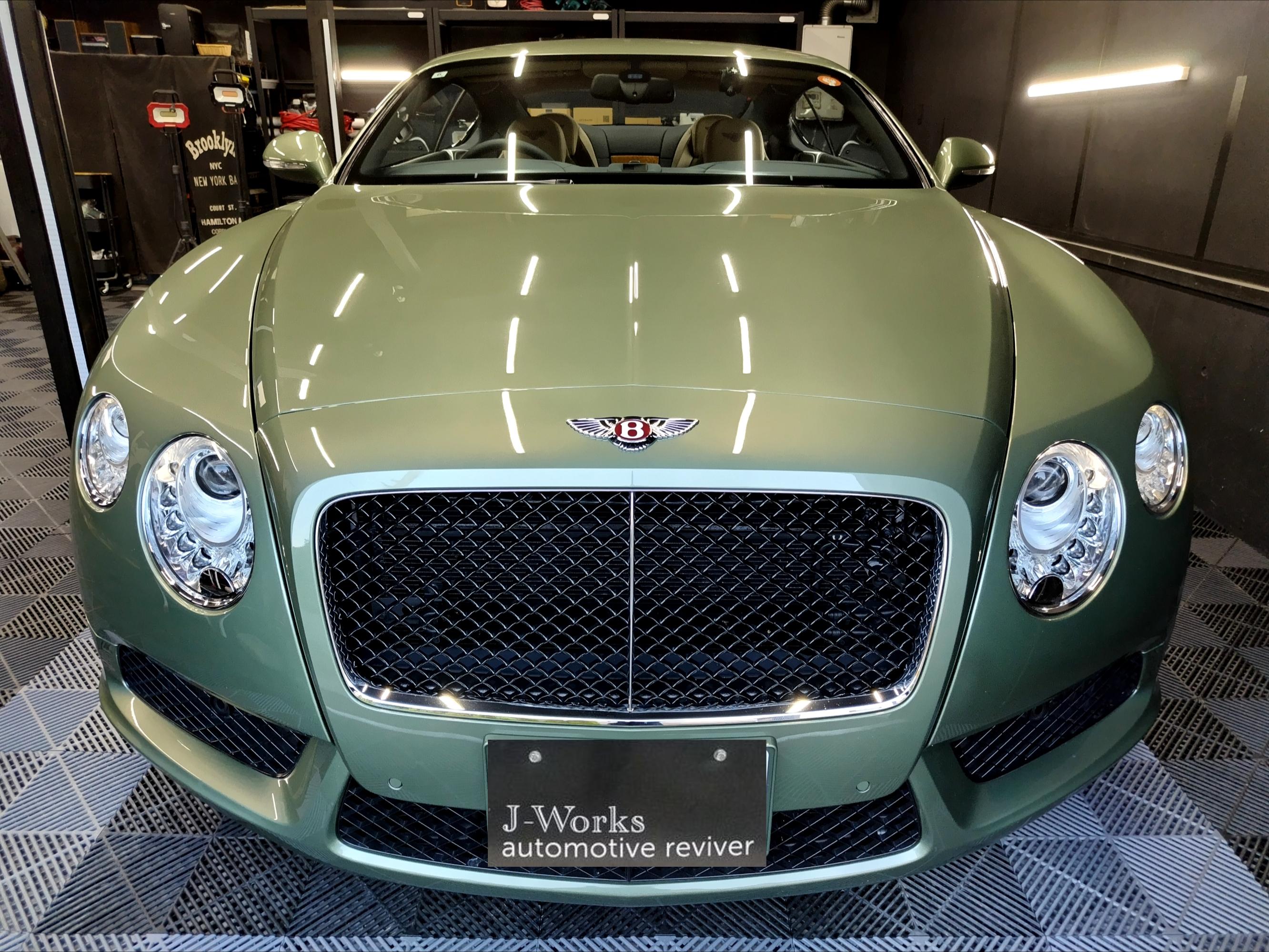 ベントレー コンチネンタルGT ルームクリーニング＋レザーシートコーティング札幌北広島恵庭江別千歳ディーラーMID ALFA