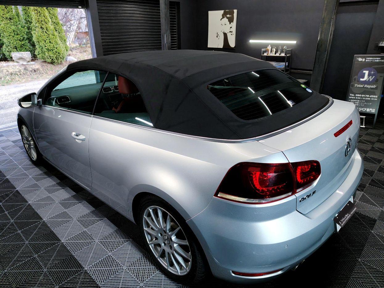 VWゴルフ6カブリオレ 幌コーティング札幌苫小牧帯広函館ヤナセMLD ALFAディーラー