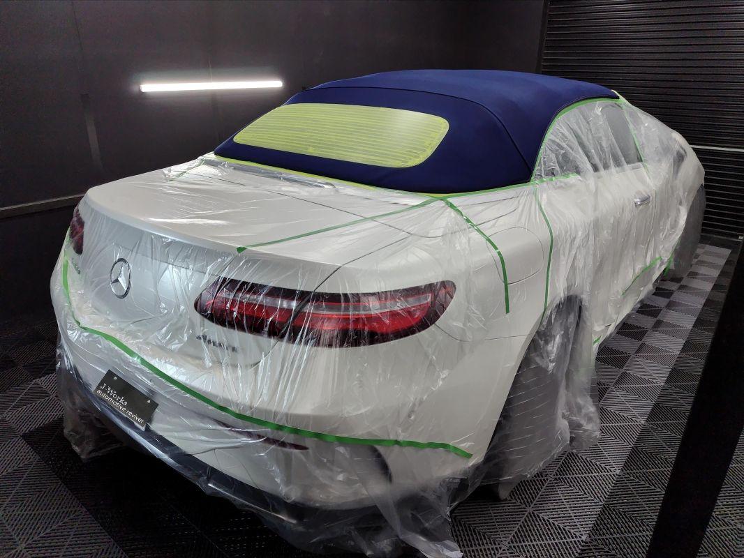 メルセデス・ベンツE400 カブリオレ ソフトトップ幌コーティング札幌スバル北広島恵庭江別千歳市旭川ディーラー4matic コンバーチブル