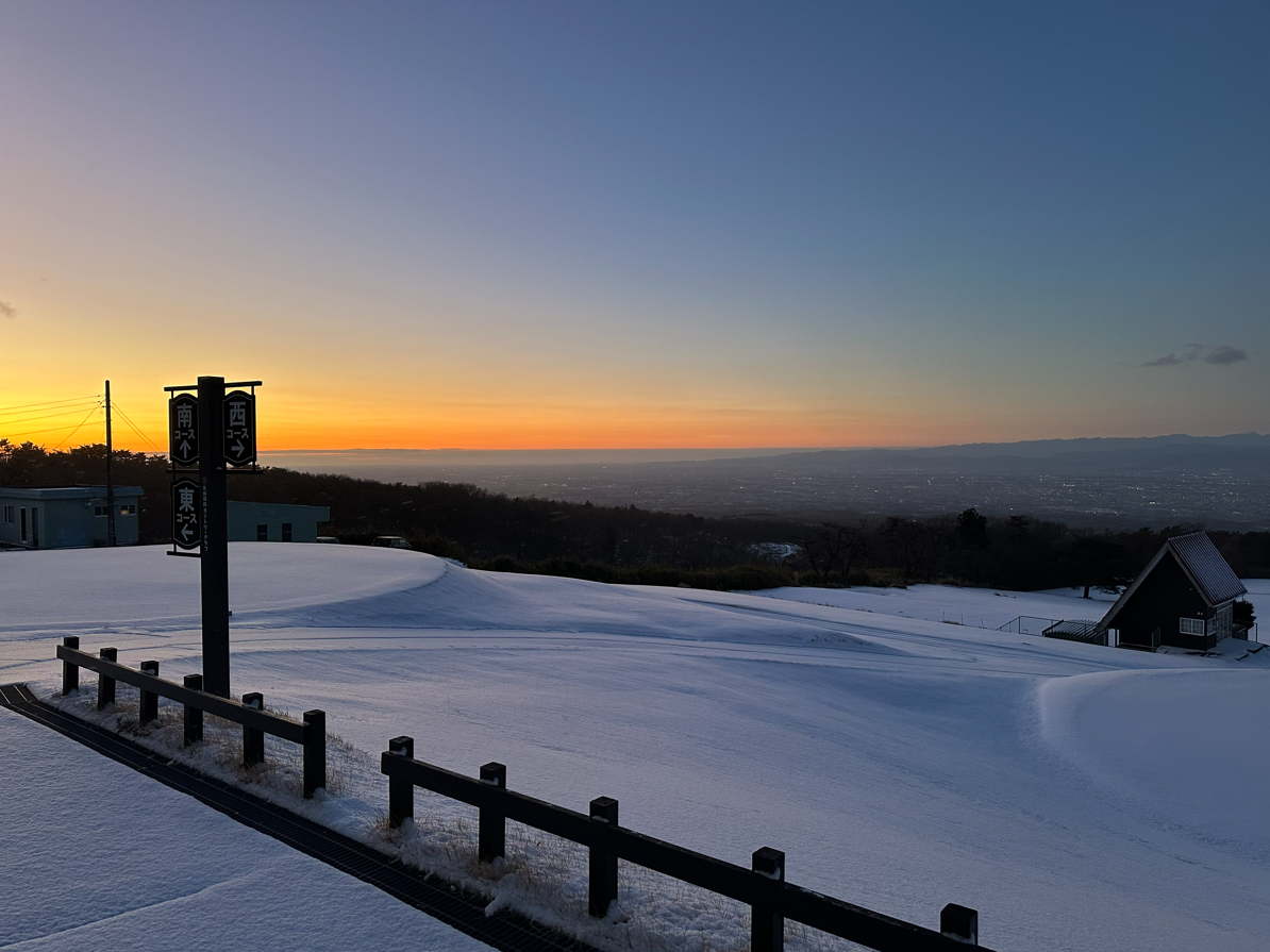 冬の赤城山の雪化粧も美しい。