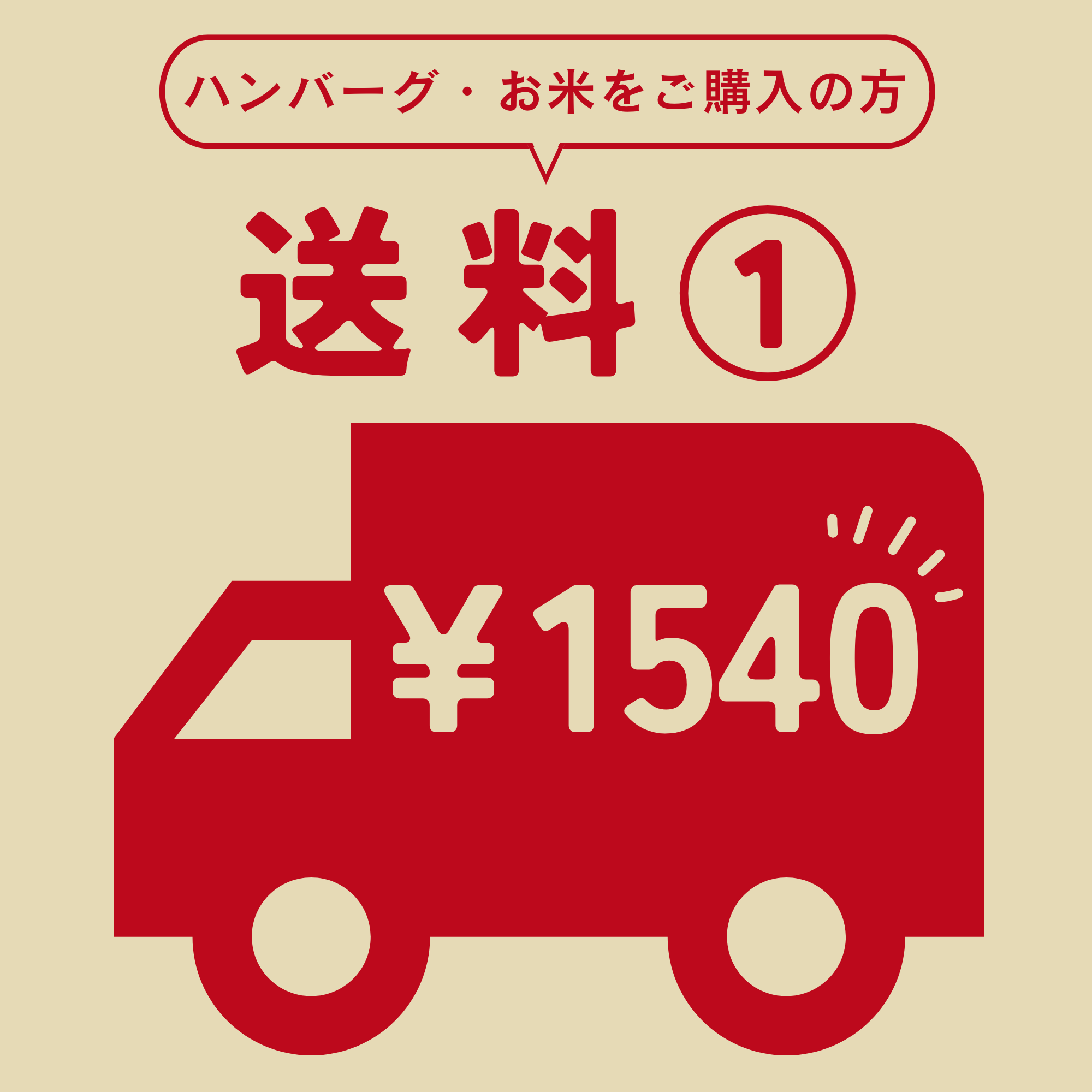 送料①（ハンバーグ・お米用）の商品画像