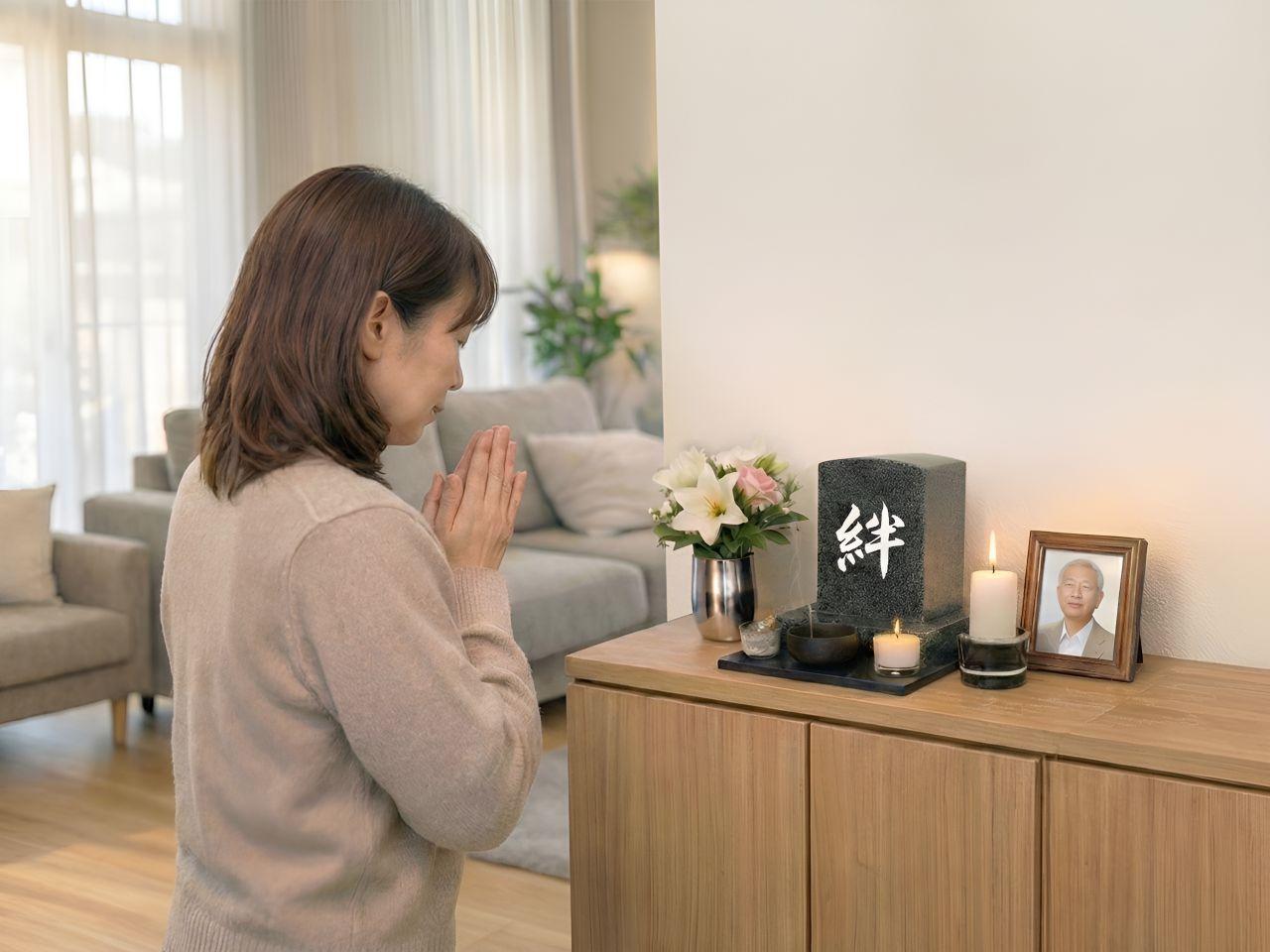 家に置ける小さなお墓【家墓】～かぼ～ 【自宅に置けるお墓 家墓 人間用の墓 手元供養 ミニ骨壺 墓石 墓 御影石 天然石】