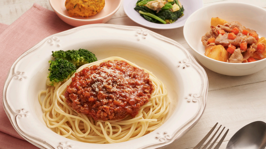 牛肉100%の ボロネーゼスパゲッティの商品画像