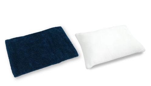 抗菌 藍染まくらカバー【濃藍】＋低反発チップウレタンまくらの商品画像