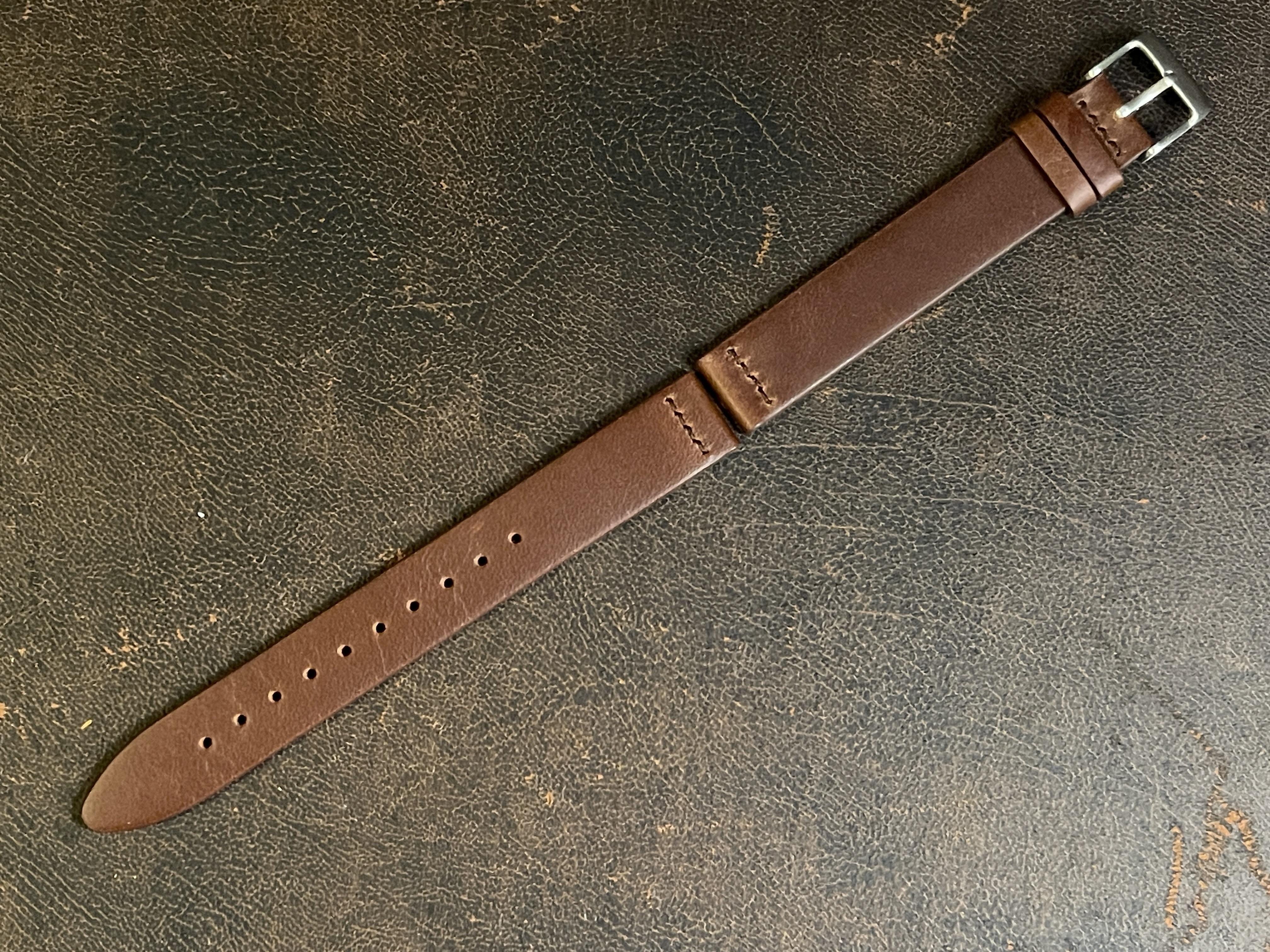16mm Brown Leather Strapの商品画像