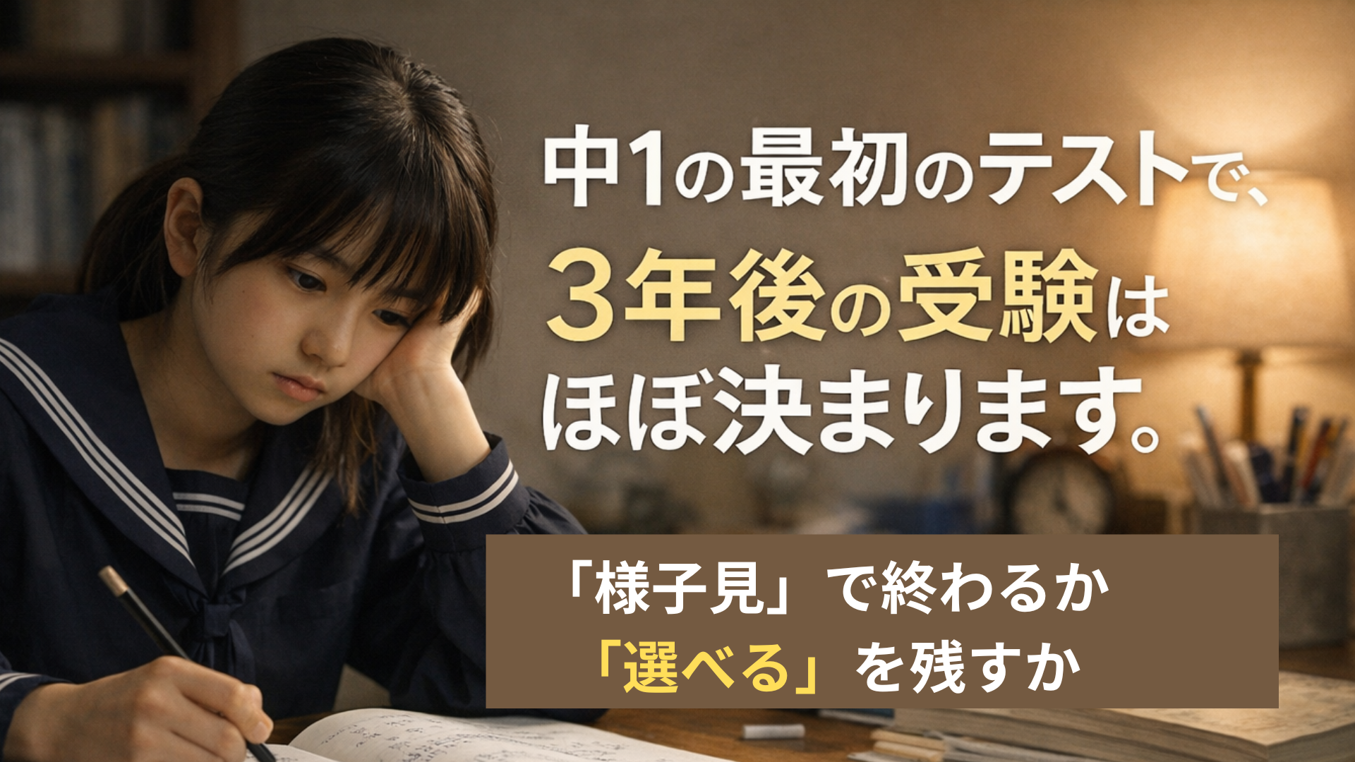 志望校を受けさせてくれない中学3年生