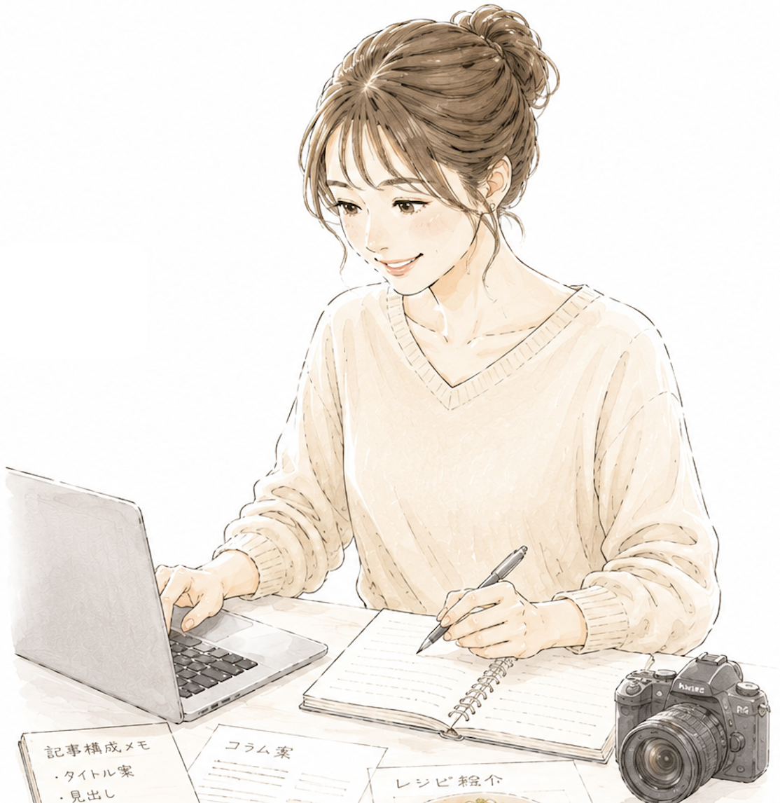パート勤務の女性のイメージ