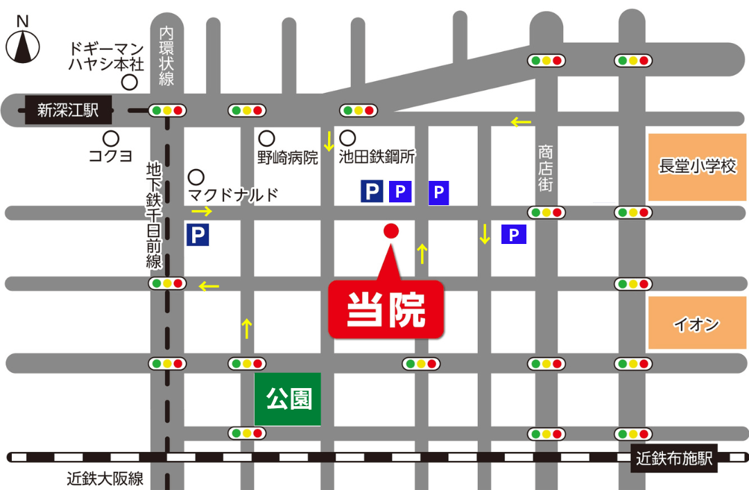 整体院の地図イラスト