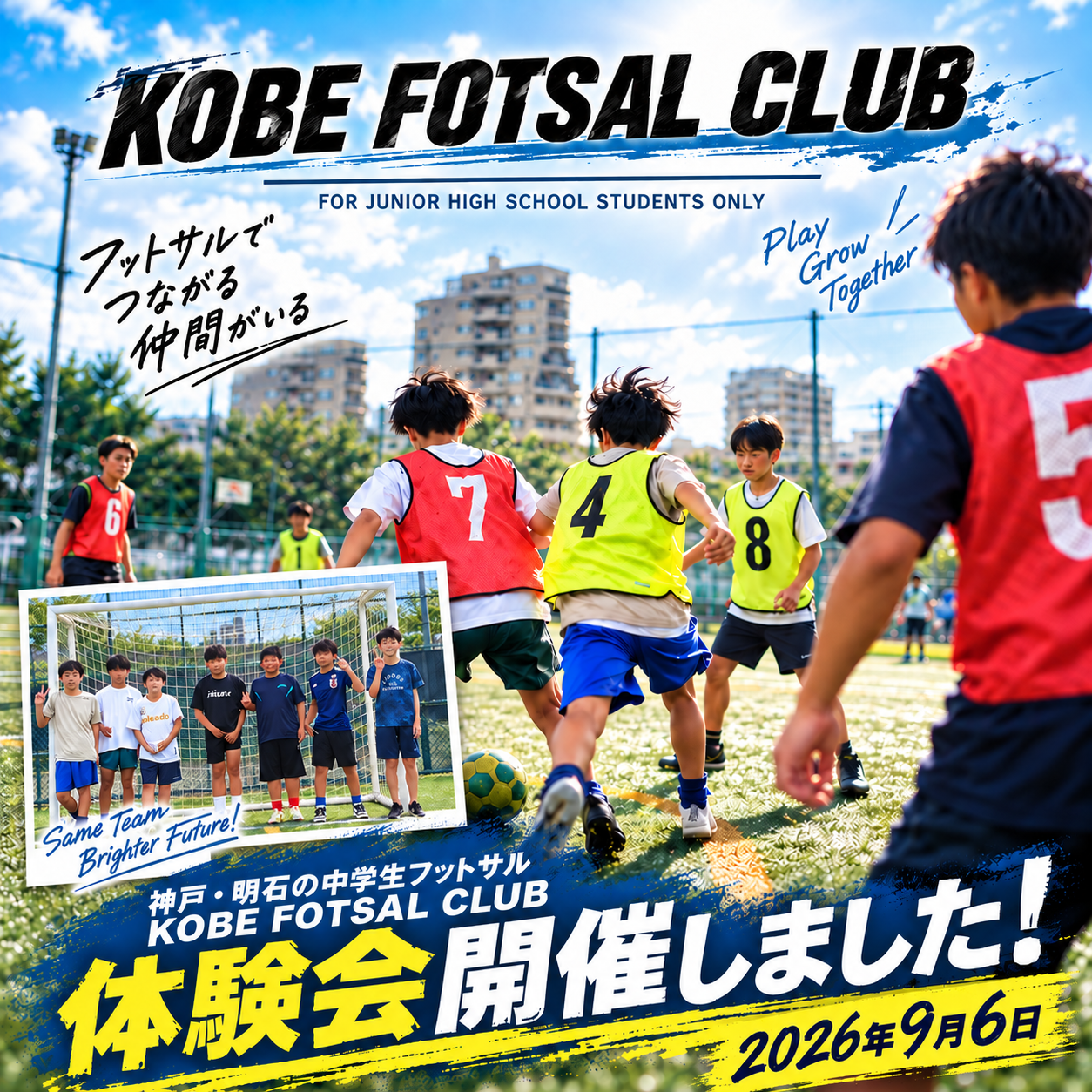 明石 神戸 フットサル コベカツ 中学生