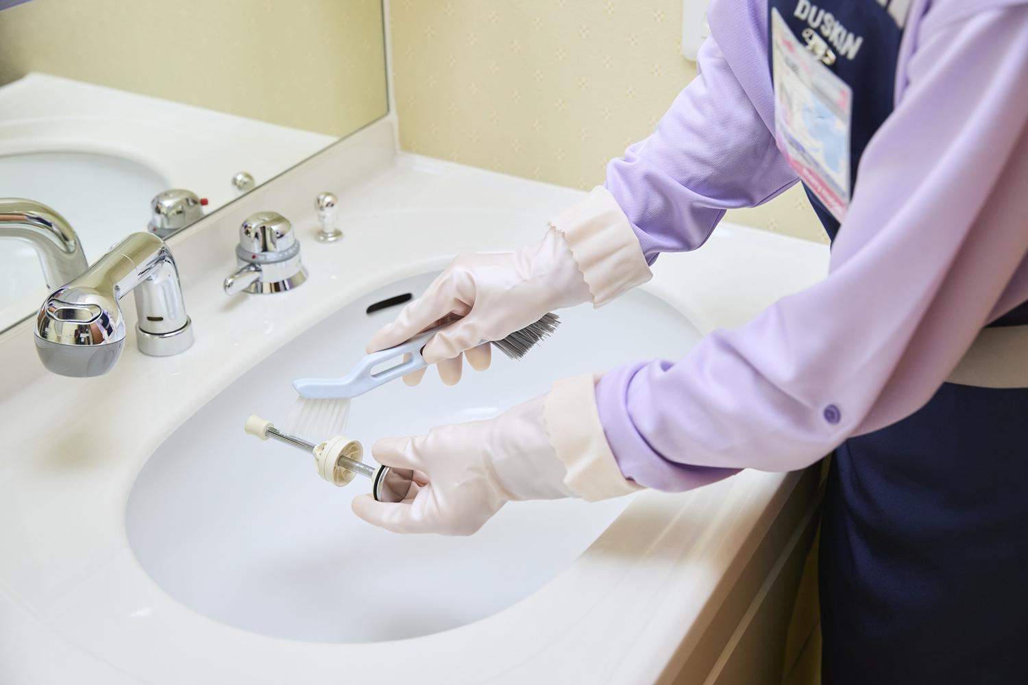 洗面所クリーニング