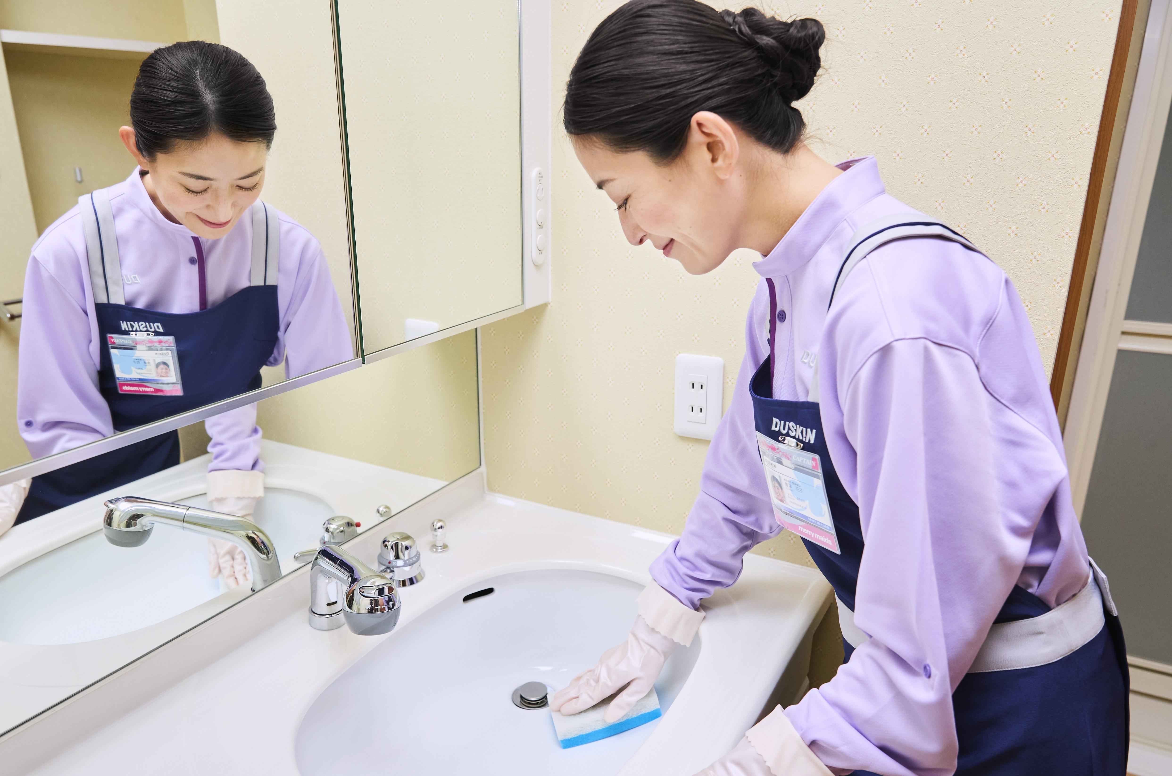 洗面所クリーニング