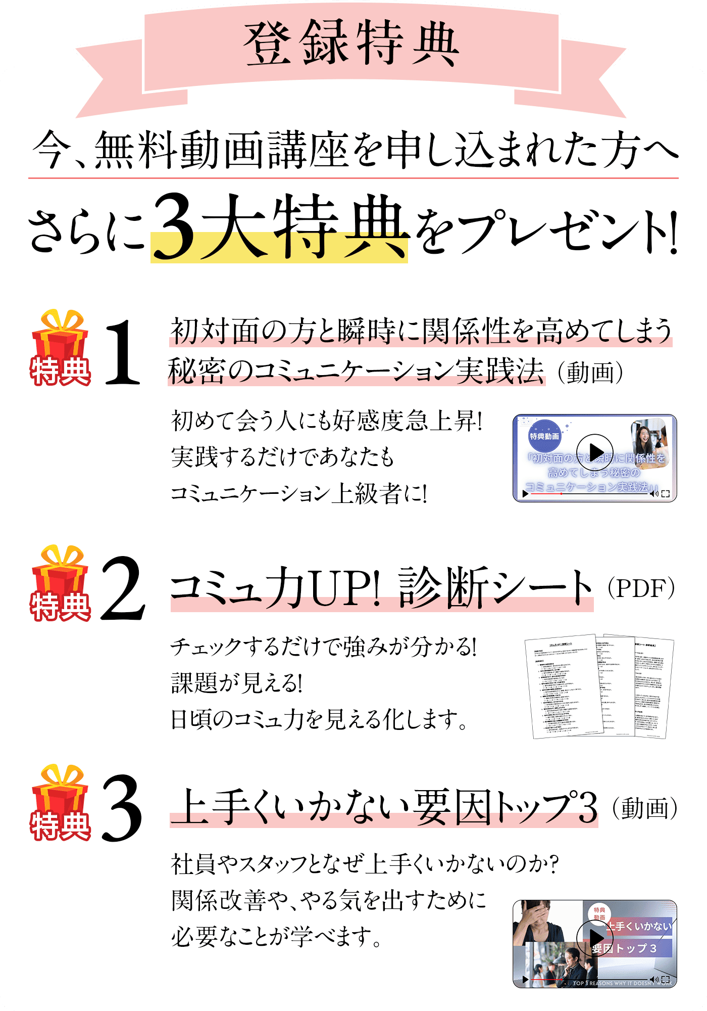 登録特典