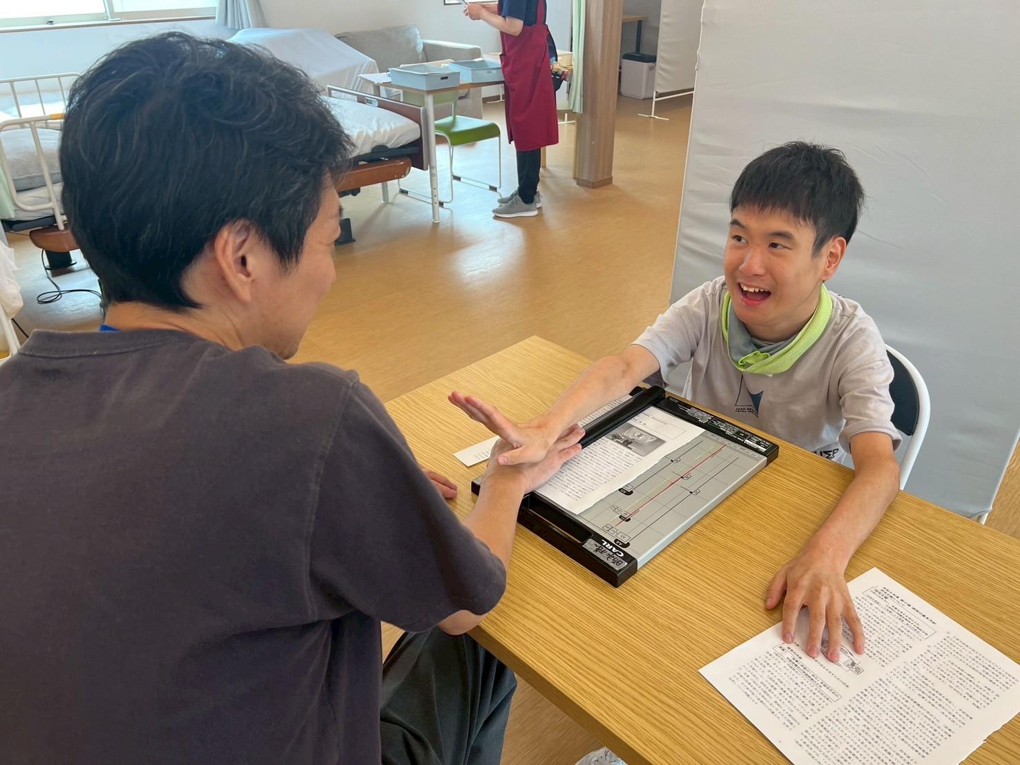 生活介護　夏祭りの写真　レクの写真　身体障害　知的障害　介護
