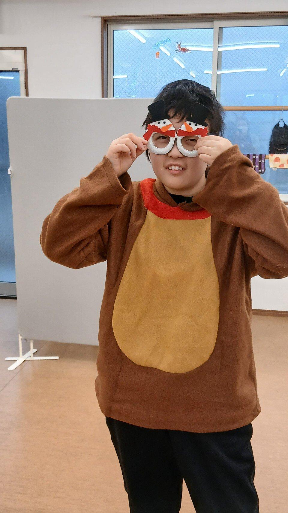 生活介護　クリスマスの写真　レクの写真　身体障害　知的障害　介護