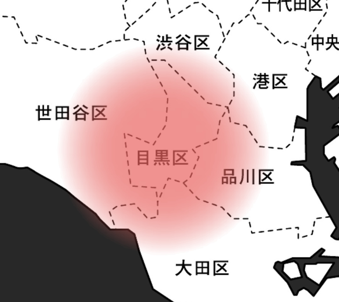 訪問範囲の地図
