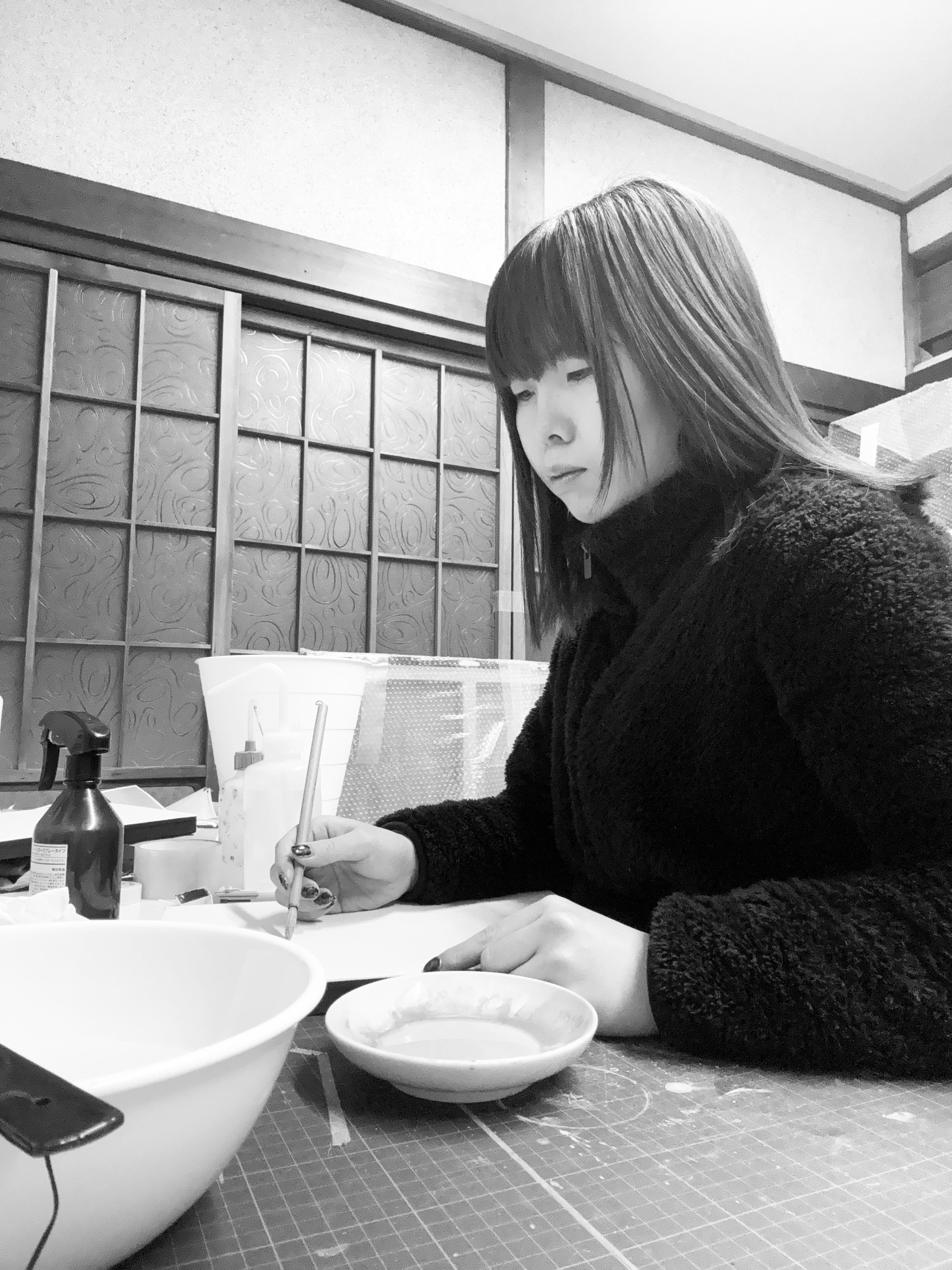 岡崎　絵画教室　講師白石