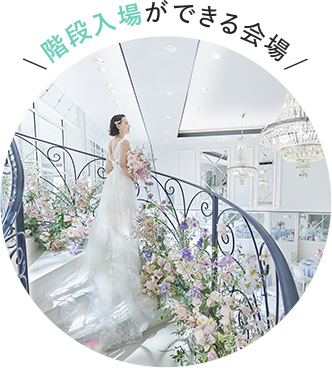 階段入場ができる会場