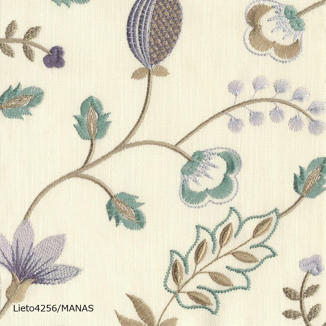 リエット～リズミカルな花柄×ラベンダーM08【45㎝角クッション】の商品画像