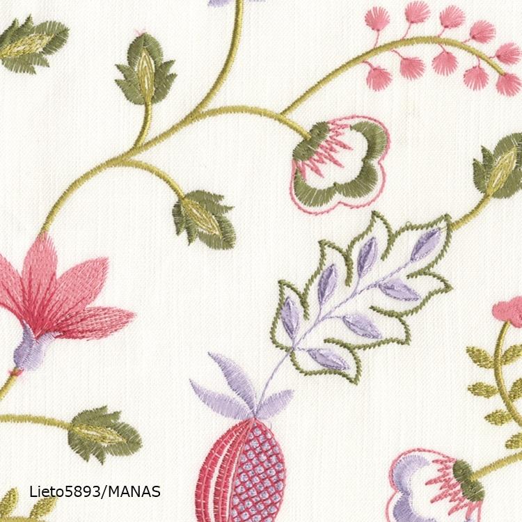 リエット～リズミカルな花柄×鮮やかなピンクM07【45㎝角クッション】の商品画像