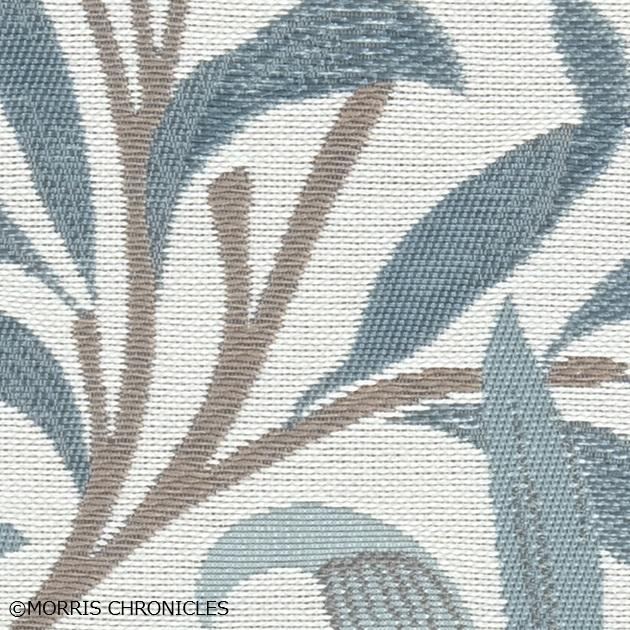 ウィローボウ～柳の葉を生き生きと表現×グレイッシュブルーS01【45㎝角クッション】の商品画像