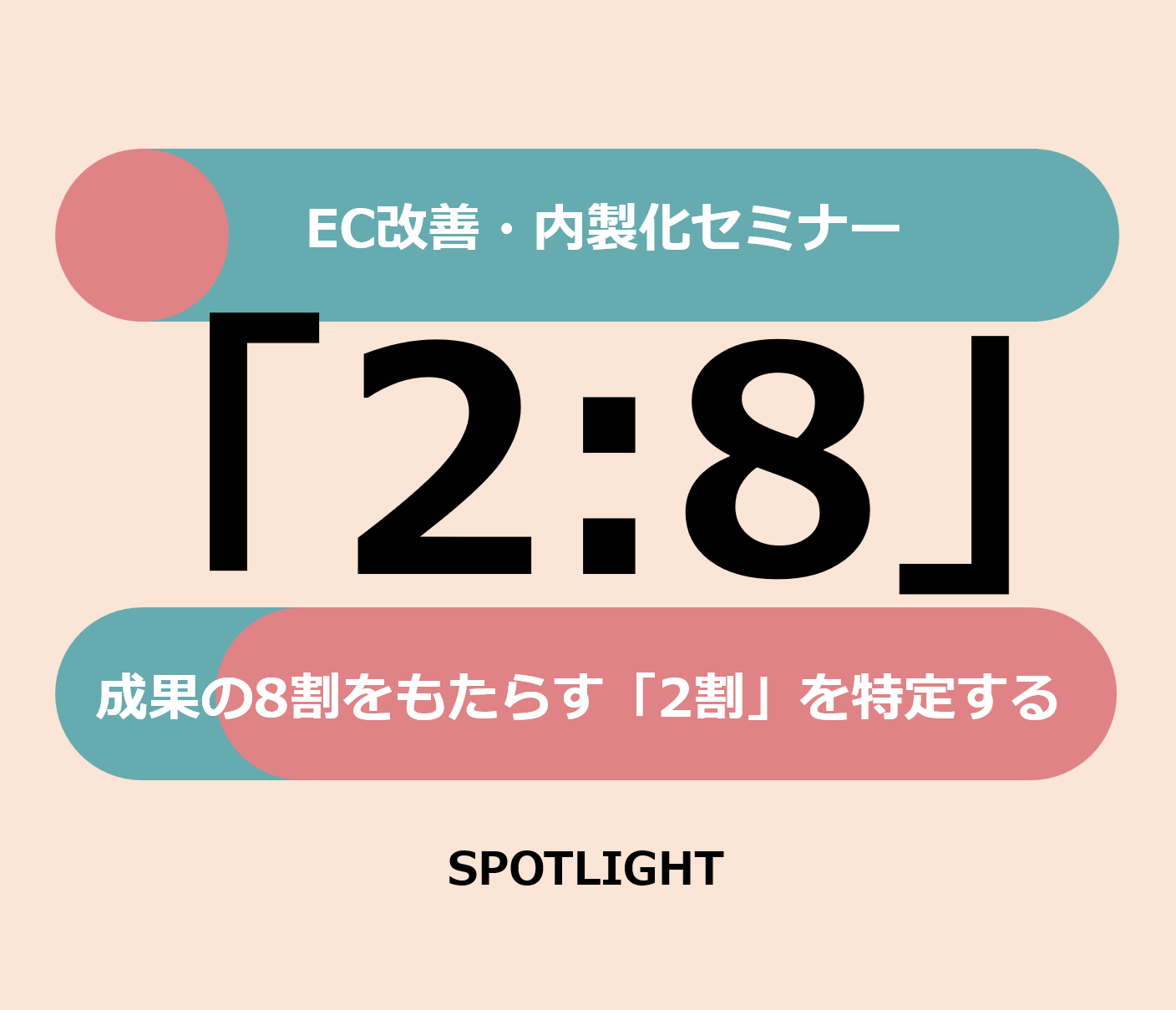 EC改善・内製化セミナー｜成果の8割をもたらす「2割」を特定する【無料ECセミナー】