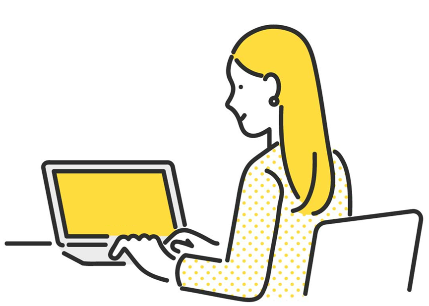 お問合せフォームから「見積り依頼」を送信するイメージ画像