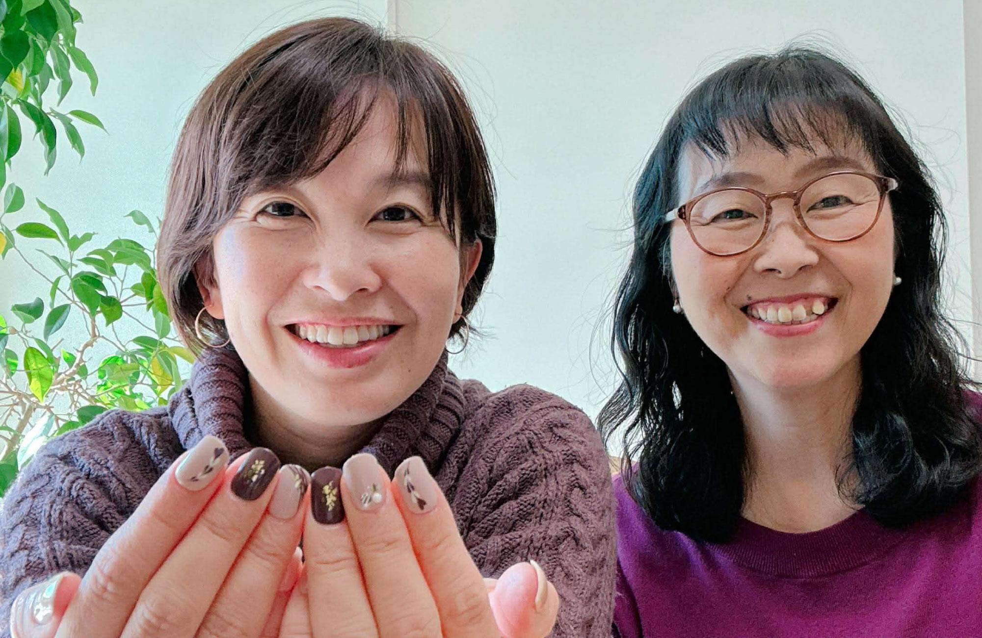 小平市ことばのアトリエ　ネイルチップワークショップ　体験されたお客様