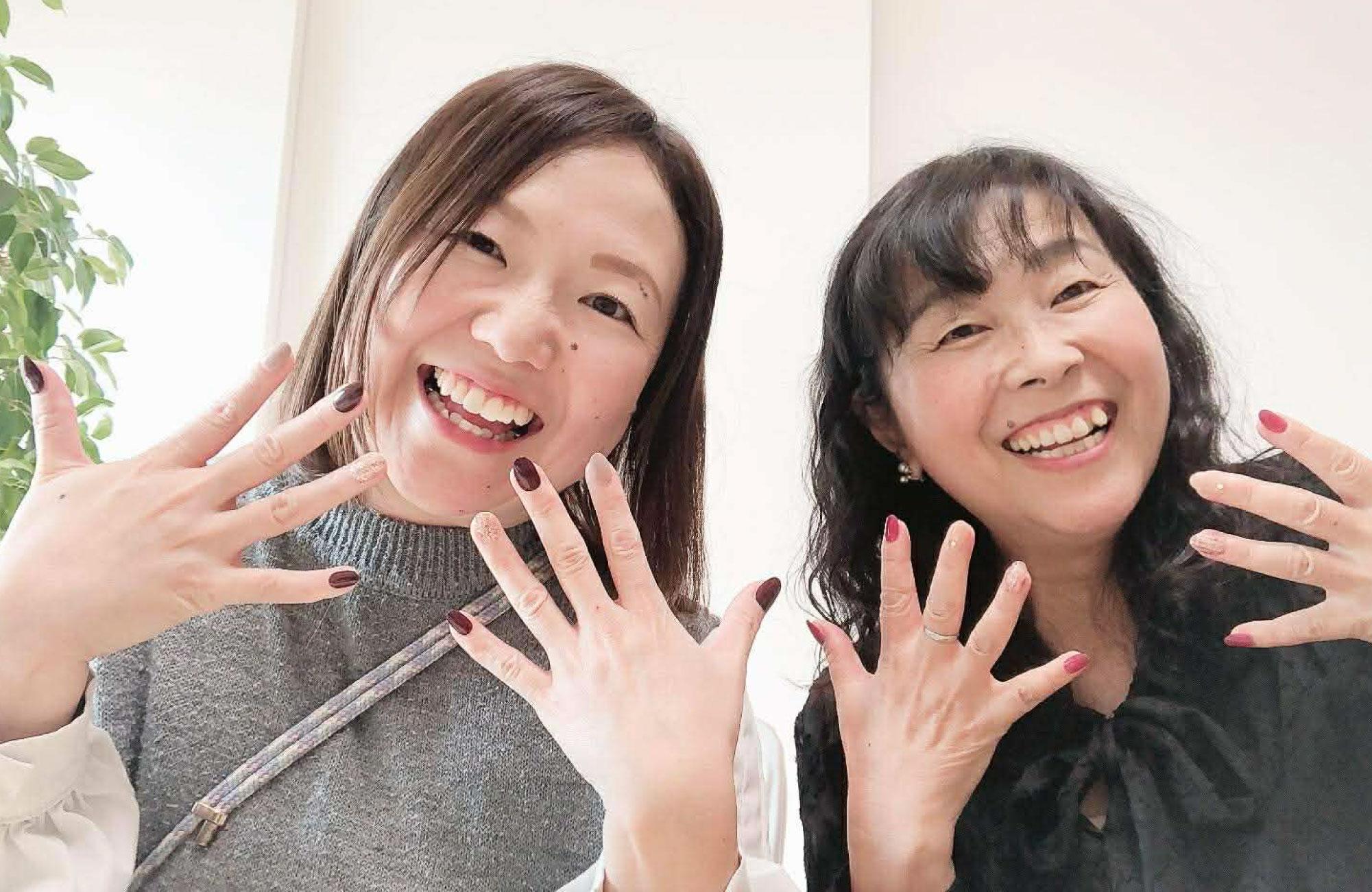 小平市ことばのアトリエ　ネイルチップワークショップ　体験されたお客様