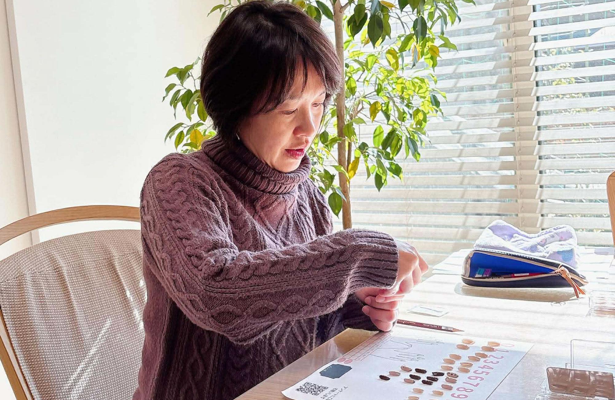 小平市ことばのアトリエ　ネイルチップワークショップ　体験したお客様